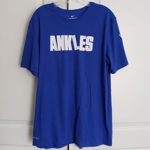 Nike Ankles blue dri fit t shirt